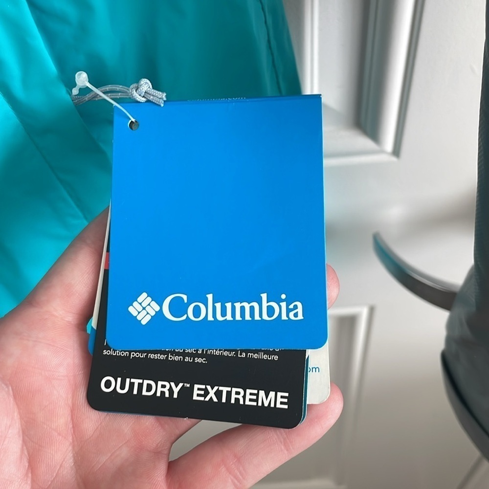 NWT Columbia Women’s Teal & Gray Outdry Extreme Hybrid Jacket - Size Large - Picture 2 of 10